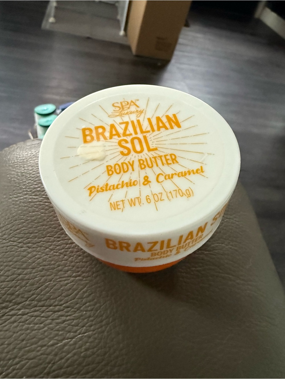 Pistachio & Caramel Body Butter - White & Orange